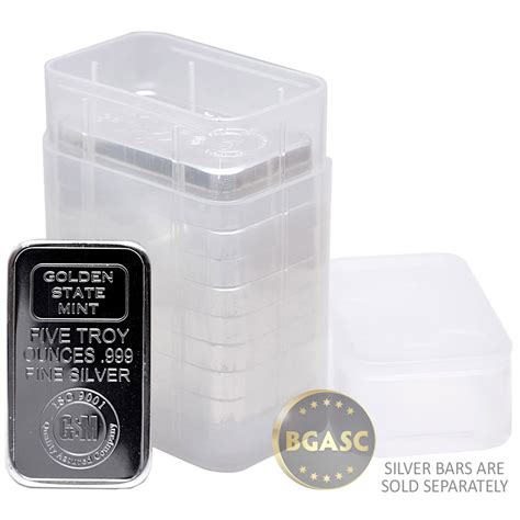 silver metal storage box|5 oz silver bar containers.